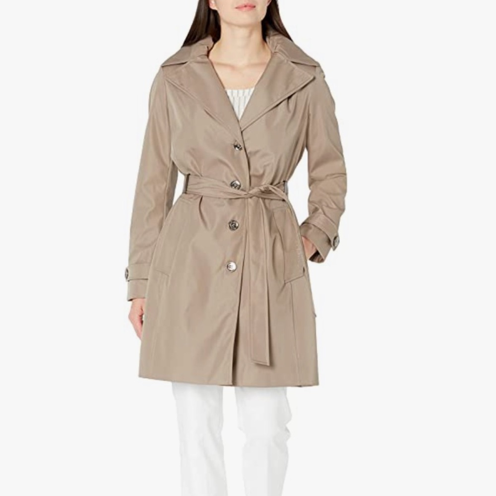 Calvin Klein Women's Single Breasted Rain Jacket